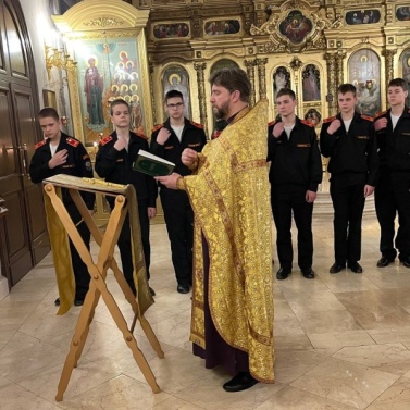 Встреча с кадетами-преображенцами