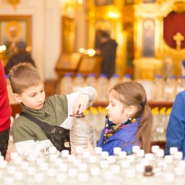 Волонтеры на праздник Крещения Господня